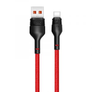 Cablu USB și USB-C XO NB55 5A, 1m (roșu)