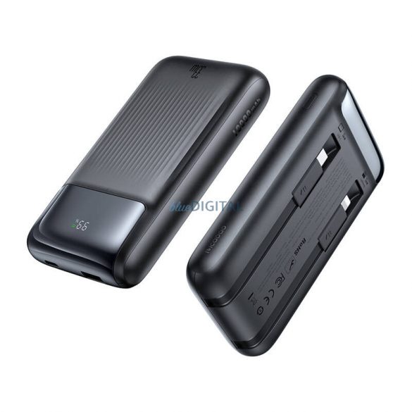 Mcdodo MC-0231 powerbank cu afișaj, built-in Type-C și cablu Lightning 10000mAh 33W - negru