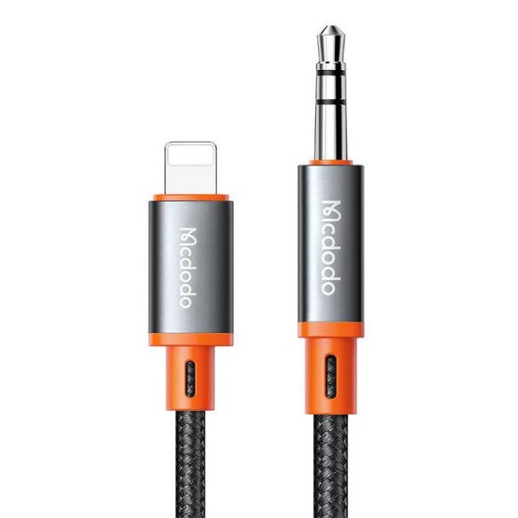 Mcdodo CA-0890 Lightning și cablu mini jack AUX de 3,5 mm, 1,8 m (negru)