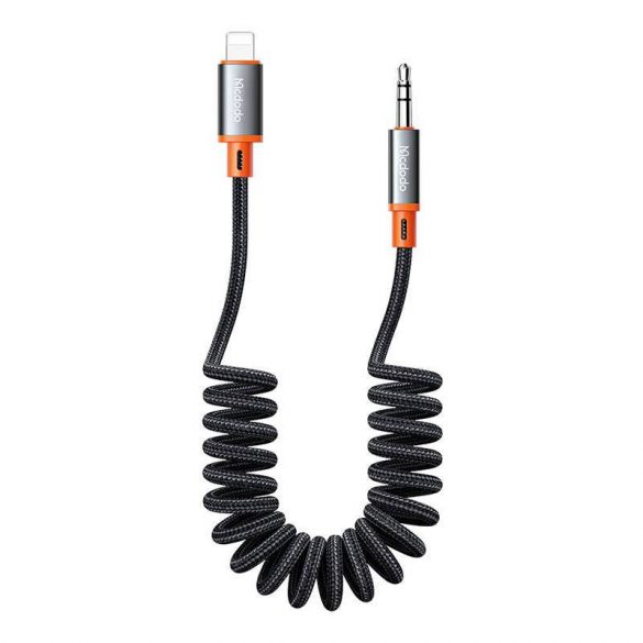 Mcdodo CA-0890 Lightning și cablu mini jack AUX de 3,5 mm, 1,8 m (negru)