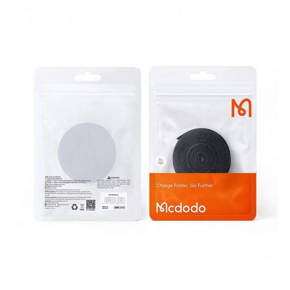 Banda velcro, organizator cablu Mcdodo VS-0960 1m (negru)