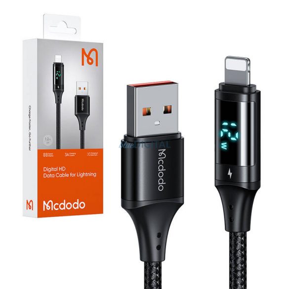 Afișaj digital cablu de date USB la Lightning Mcdodo CA-1060, 1,2 m