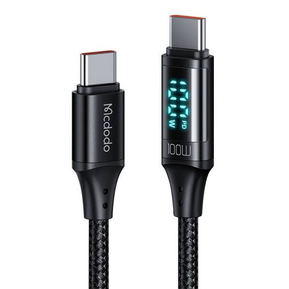 Cablu USB-C USB-C Mcdodo CA-1100, 100 W, 1,2 m (negru)