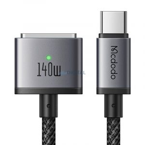 Mcdodo CA-1470 Cablu USB-C și Magsafe 3, PD 140W, 2m (negru)