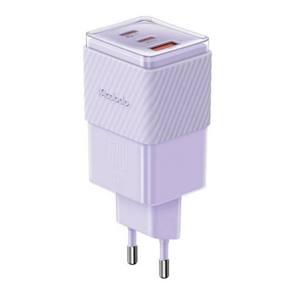 Încărcător GaN 67W Mcdodo CH-1502 2x USB-C, USB-A (violet)