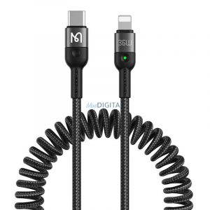 Mcdodo CA-1960 Tip-C - Lightning cablu 36W, 1.8m - negru