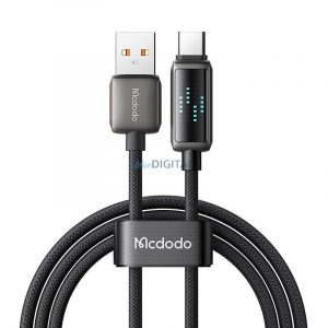 Mcdodo CA-2350 Cablu USB-A - Type-C cu ecran, 6A 1.2m - negru