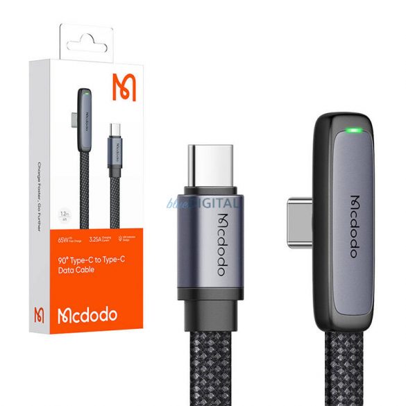 Cablu USB-C la USB-C Mcdodo CA-3361, 65 W, 1,8 m (negru)