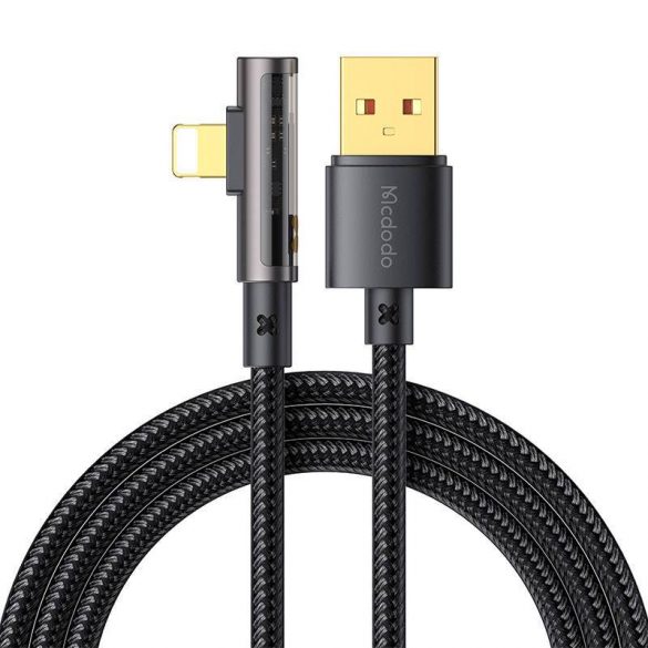 Cablu de 90 de grade USB la linie de alimentare Mcdodo CA-3510, 1,2 m (negru)