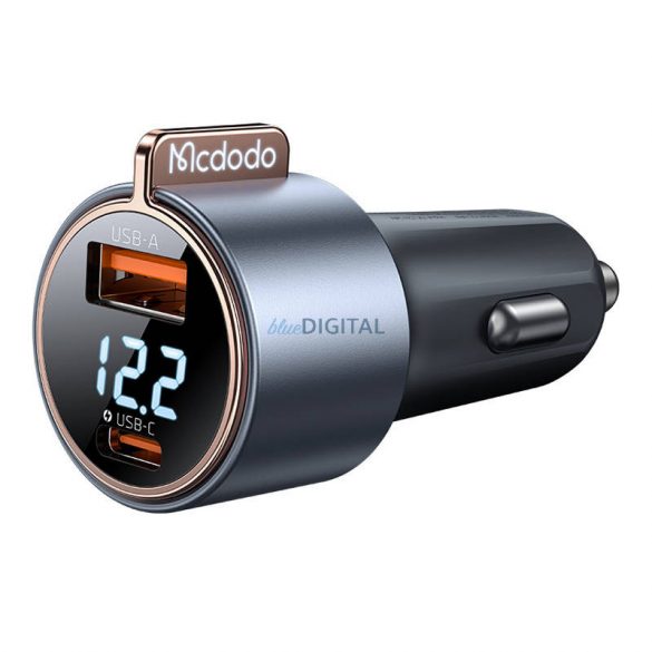 Mcodo CC-5670 75W display digital PD 1*USB-A 1*USB-C încărcător auto