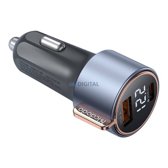 Mcodo CC-5670 75W display digital PD 1*USB-A 1*USB-C încărcător auto