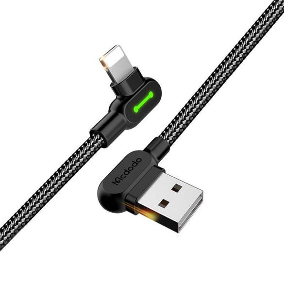 Cablu USB la Lightning, Mcdodo CA-4673, în unghi, 1,8 m (negru)