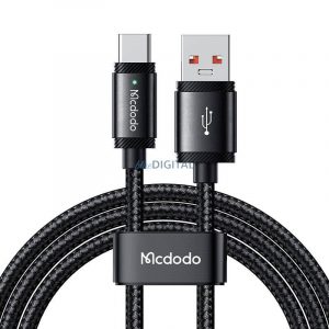 Cablu USB-A la USB-C Mcdodo CA-4730, 120 W, 1,5 m (negru)