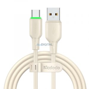 Cablu USB la USB-C Mcdodo CA-4750 Iluminare LED 1,2 m (bej)