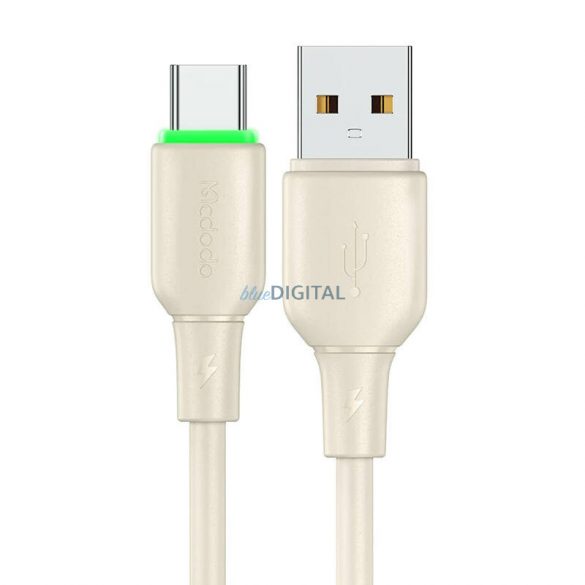 Cablu USB la USB-C Mcdodo CA-4750 Iluminare LED 1,2 m (bej)