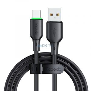 Cablu USB la USB-C Mcdodo CA-4751 Iluminare LED 1,2 m (negru)