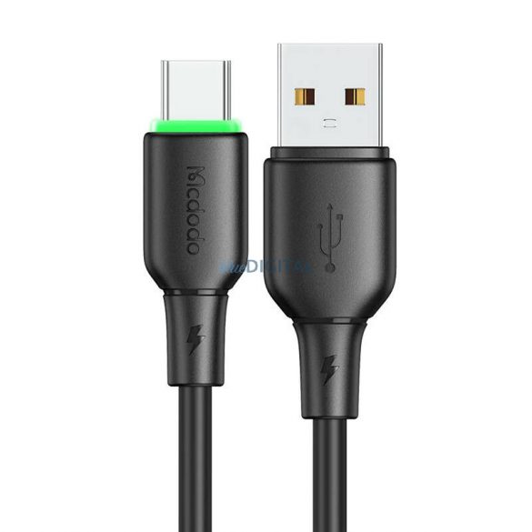 Cablu USB la USB-C Mcdodo CA-4751 Iluminare LED 1,2 m (negru)