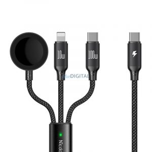 Cablu USB-C 3in1 Mcdodo CA-4940 USB-C, Lightning, Apple Watch