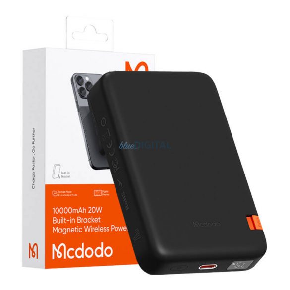 Mcdodo MC-5101 powerbank magnetic cu suport 10000mAh 20W - negru