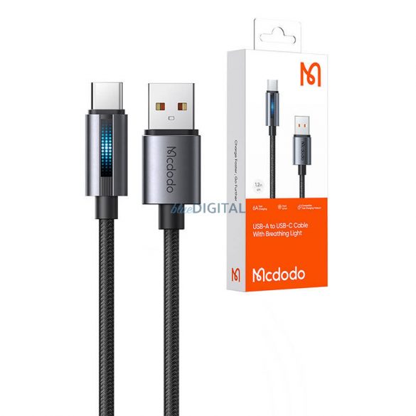 Mcdodo CA-5180 Cablu USB-A - Type-C 100W 6A 1.2m - negru