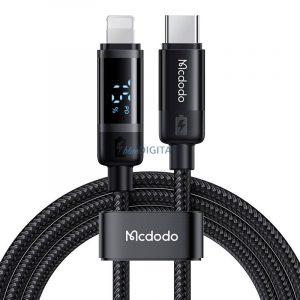 Cablu Lightning Mcdodo CA-5210 USB-C, 36 W, 1,2 m (negru)