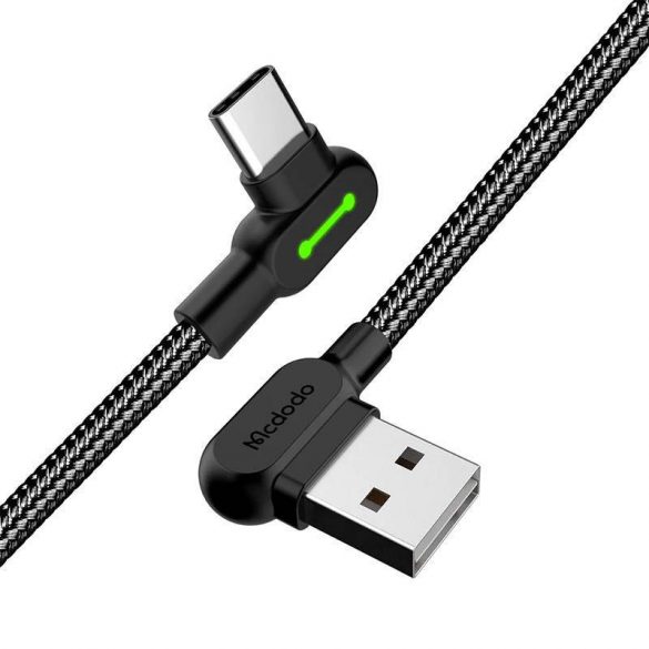 Cablu USB la USB-C Mcdodo CA-5280 LED, 0.5m (negru)