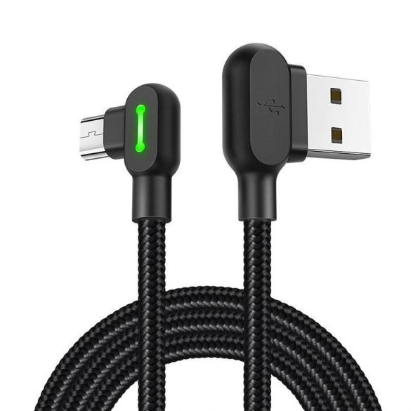 Mcdodo CA-5280 Cablu LED USB către Micro USB, 0,5 m (negru)