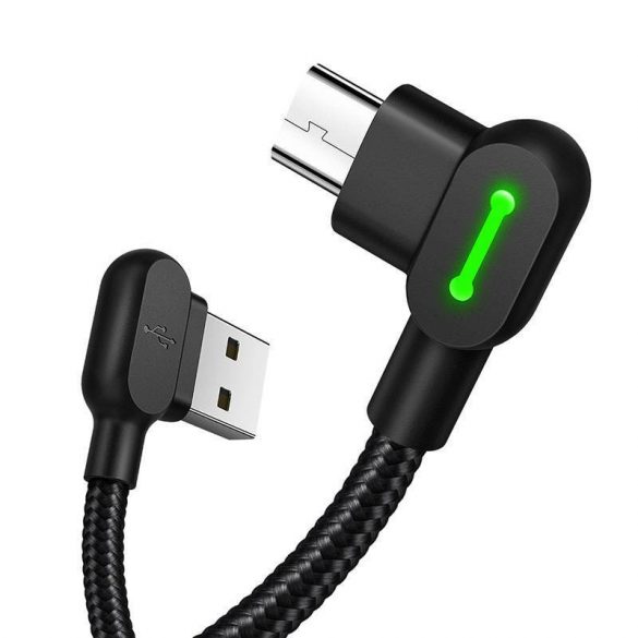 Mcdodo CA-5280 Cablu LED USB către Micro USB, 0,5 m (negru)