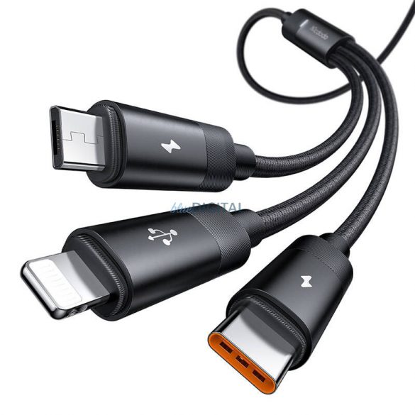 Cablu USB 3 în 1 USB-C / Lightning / Micro USB, Mcdodo CA-5790, 3,5 A, 1,2 m (negru)