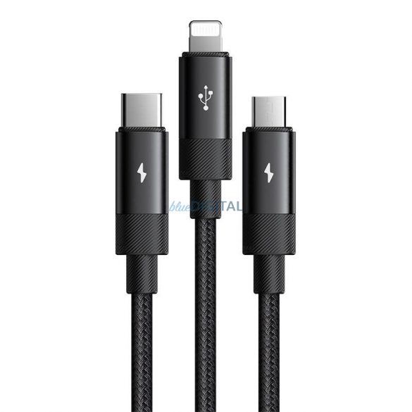 Cablu USB 3 în 1 USB-C / Lightning / Micro USB, Mcdodo CA-5790, 3,5 A, 1,2 m (negru)