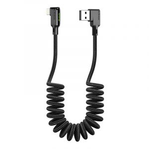 Cablu USB la Lightning, Mcdodo CA-7300, în unghi, 1,8 m (negru)