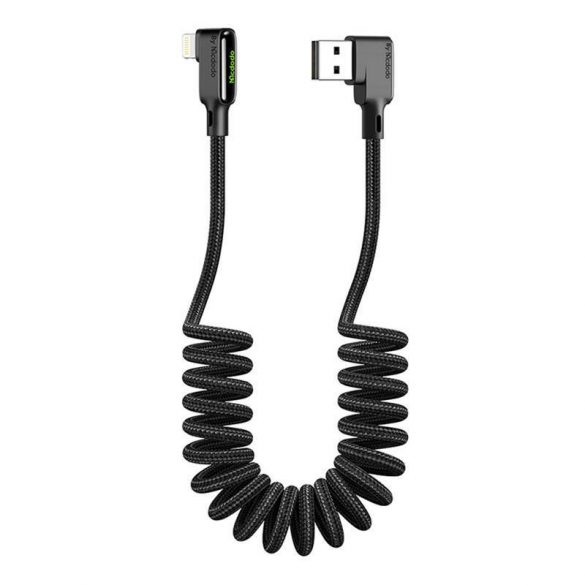 Cablu USB la Lightning, Mcdodo CA-7300, în unghi, 1,8 m (negru)