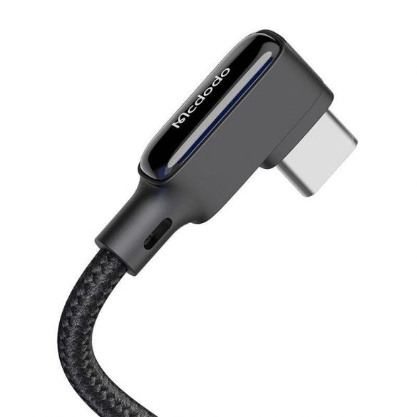 Cablu USB la USB-C, Mcdodo CA-7310, unghiular, 1,8 m (negru)