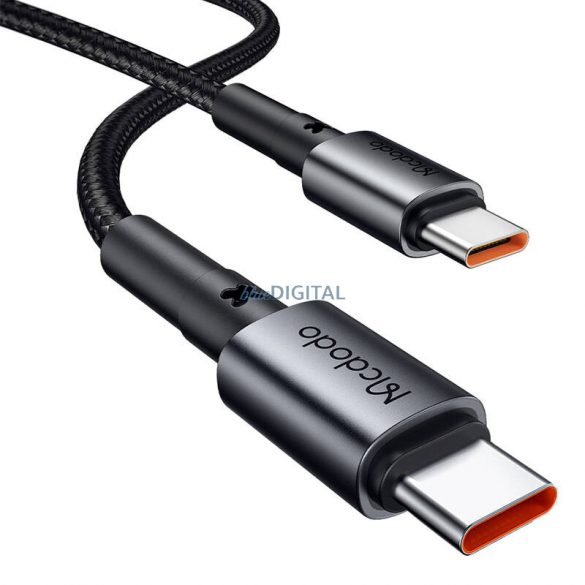 Incarcator auto McDodo CC-7493 cu conexiune 1xUSB-C si cablu Type-C - Type-C 5A 65 W (negru)