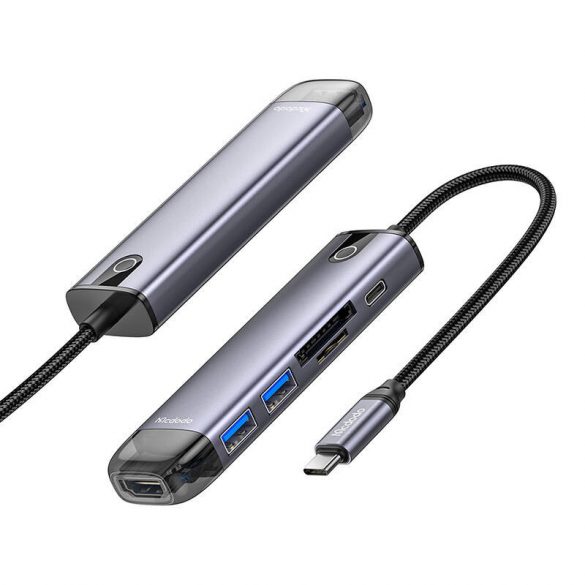 Hub USB-C 10-în-1 Mcdodo HU-7420 (USB-C, HDMI, VGA, USB3.0*2, USB3.0*2, SD, TF)