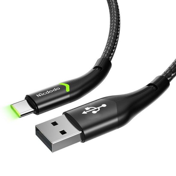 USB la USB-C Mcdodo Magnificence CA-7960 LED cablu, 1m (negru)