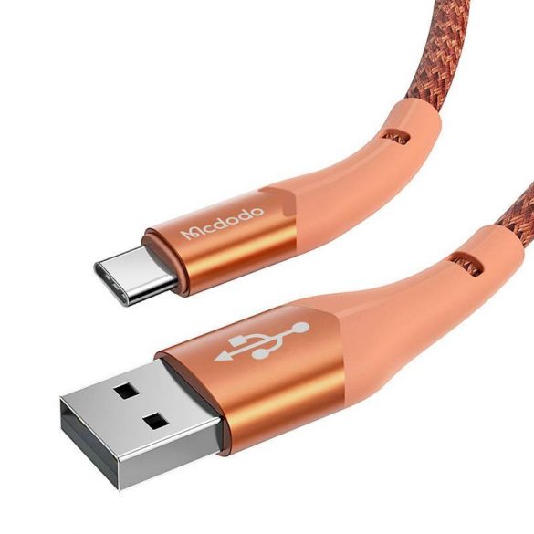 De la USB la USB-C Cablu LED Mcdodo Magnificence CA-7962, 1 m (portocaliu)