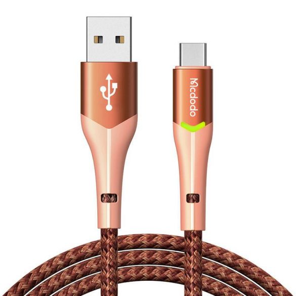 De la USB la USB-C Cablu LED Mcdodo Magnificence CA-7962, 1 m (portocaliu)