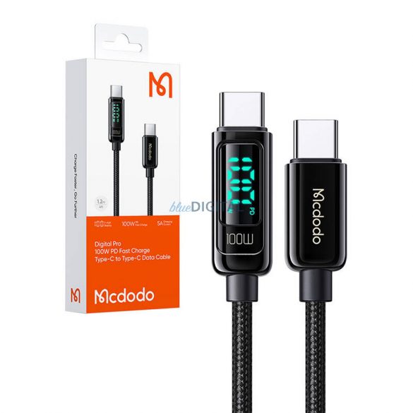 Mcdodo CA-8820 Tip-C - Cablu tip-C 100W 5A 1.2m - negru