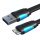 Cablu plat USB 3.0 A la Micro-B Vention VAS-A12-B050 0.5m Negru