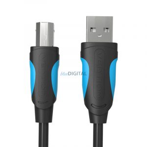 Cablu de imprimantă USB 2.0 A masculin către USB-B masculin Vention VAS-A16-B150 1,5 m PVC negru