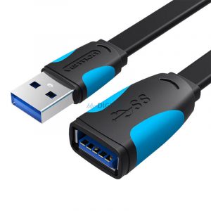 Extensie plată USB 3.0 Vention VAS-A13-B100 1m Negru