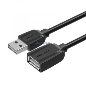 Extensie USB 2.0 Vention VAS-A44-B200 2m Negru