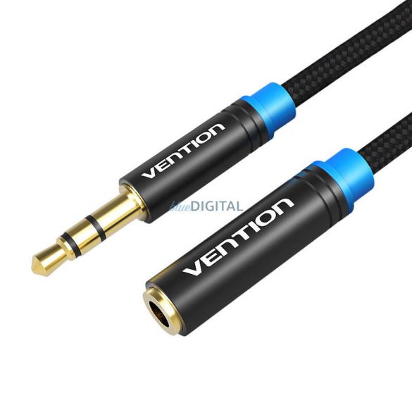 Extender audio împletit 3,5 mm 3m Vention VAB-B06-B300-M Negru