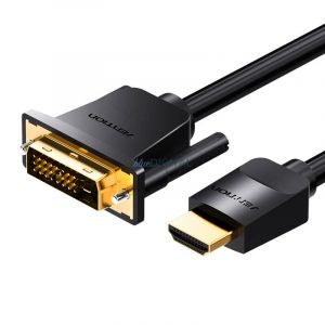 Cablu HDMI la DVI 1.5m Vention ABFBG (negru)