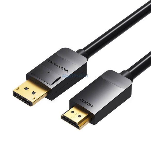 Cablu HDMI DisplayPort 3m Vention HADBI (negru)