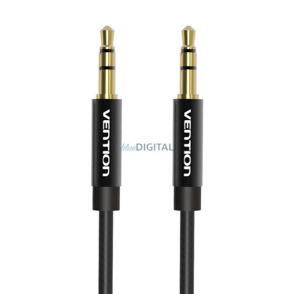 Cablu audio împletit de 3,5 mm 1m Vention BAGBF negru