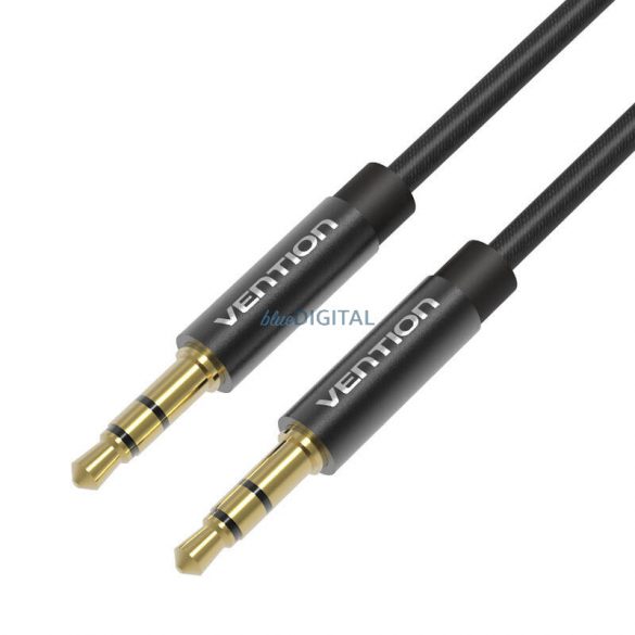 Cablu audio împletit de 3,5 mm 1m Vention BAGBF negru