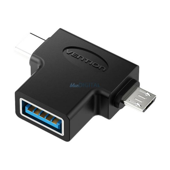 Adaptor USB la USB-C și Micro USB OTG Vention CDIB0