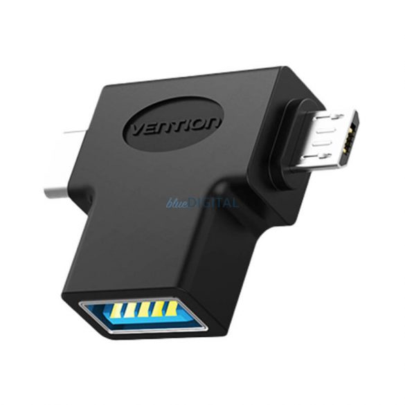 Adaptor USB la USB-C și Micro USB OTG Vention CDIB0